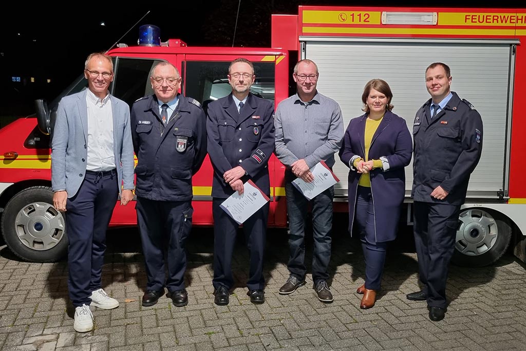 Wiederwahl der Wehrführung bei der Feuerwehr Staudt