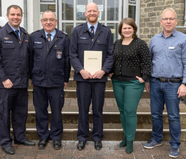 Verabschiedung von Matthias Stein als stellvertretender Wehrleiter der VG Feuerwehr