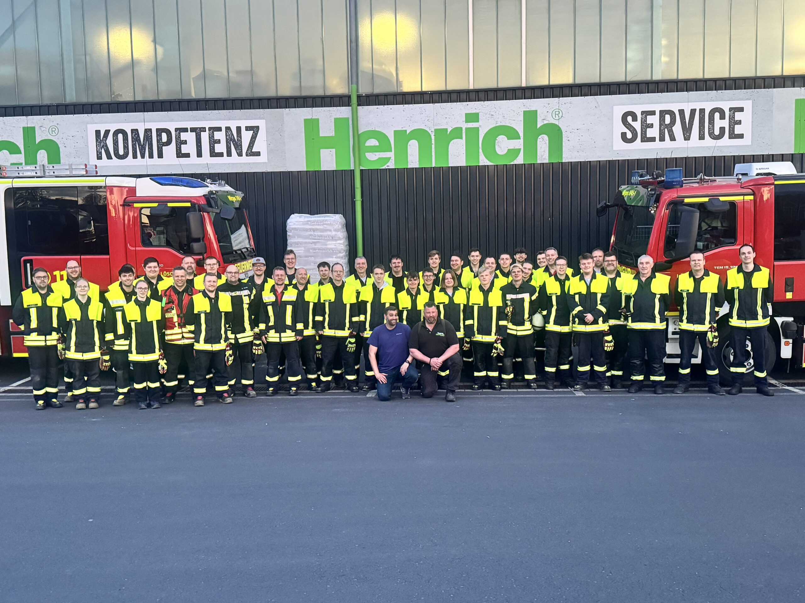 FF Mogendorf und FF Siershahn bei ihrer Gemeinschaftsübung