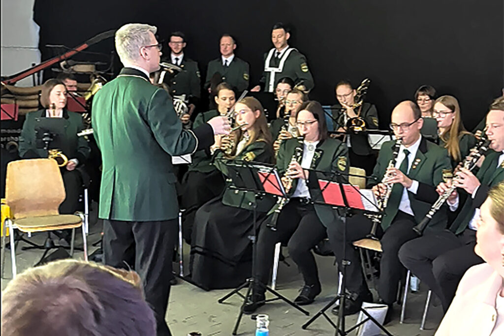 Der Musikverein Siershahn bei seinem Auftritt.