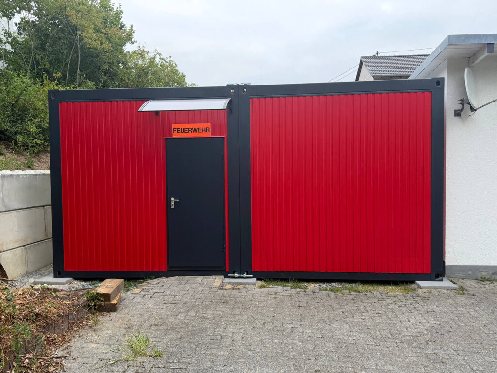 Container für die Feuerwehr